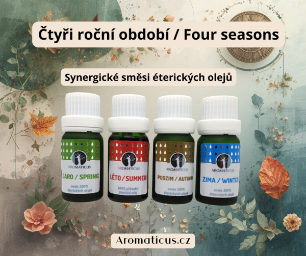 ČTYŘI ROČNÍCH OBDOBÍ (4 směsi 100% éterických olejů) 4 x 10 ml (3)