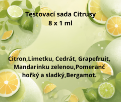 Testovací sada Citrusy 8x 1ml (100% éterické oleje)